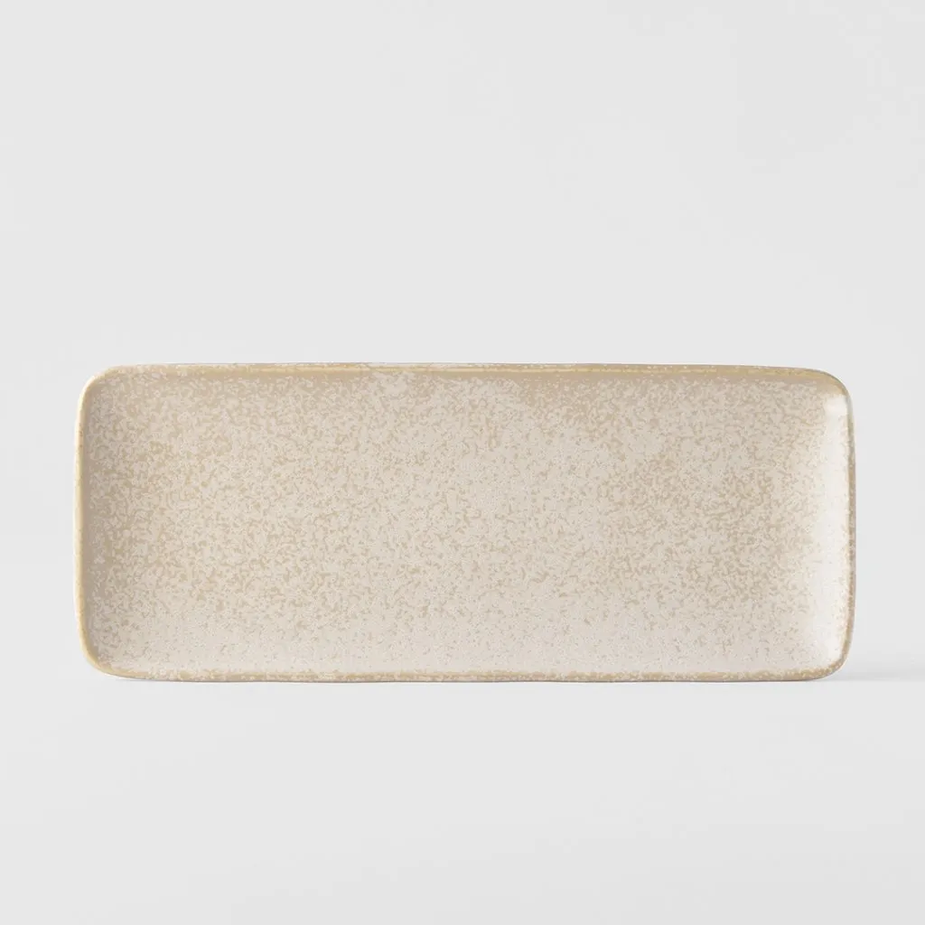 Assiette de service WHITE FADE 29,5 x 12 cm, rectangle, noir, MIJ ✔ 21,99 € ⭕ Kulina