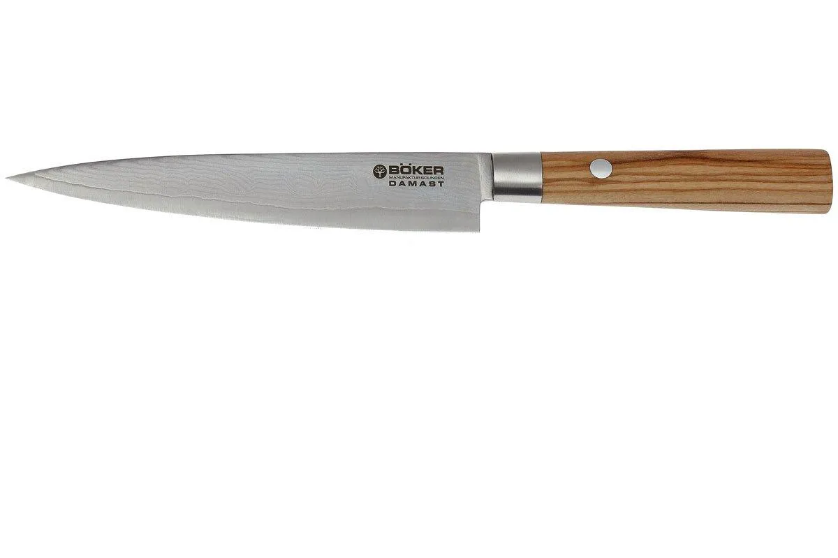 Böker Damast Olive 15,5 cm couteau d'office, 130434DAM