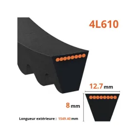Courroie crantée trapézoïdale 4L610