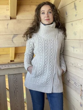 Gilet long à col croisé