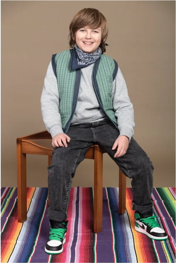Gilet matelassé Vert Céladon pour enfant