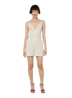 IN THE MOOD FOR LOVE  Combinaison Harlow à sequins - Beige