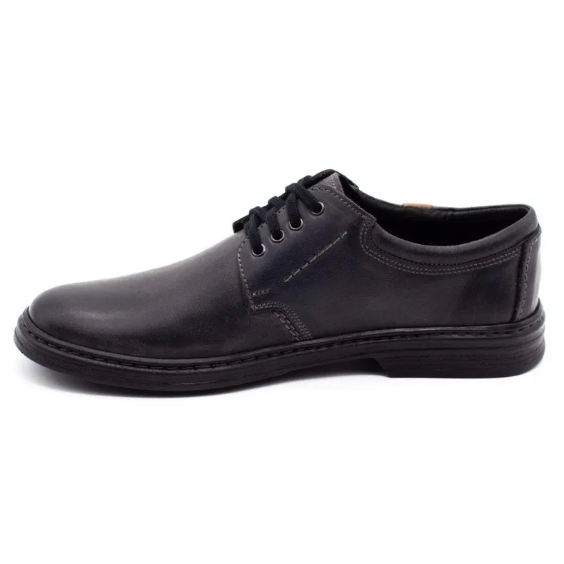 Joker Chaussures pour hommes en cuir 415 gris