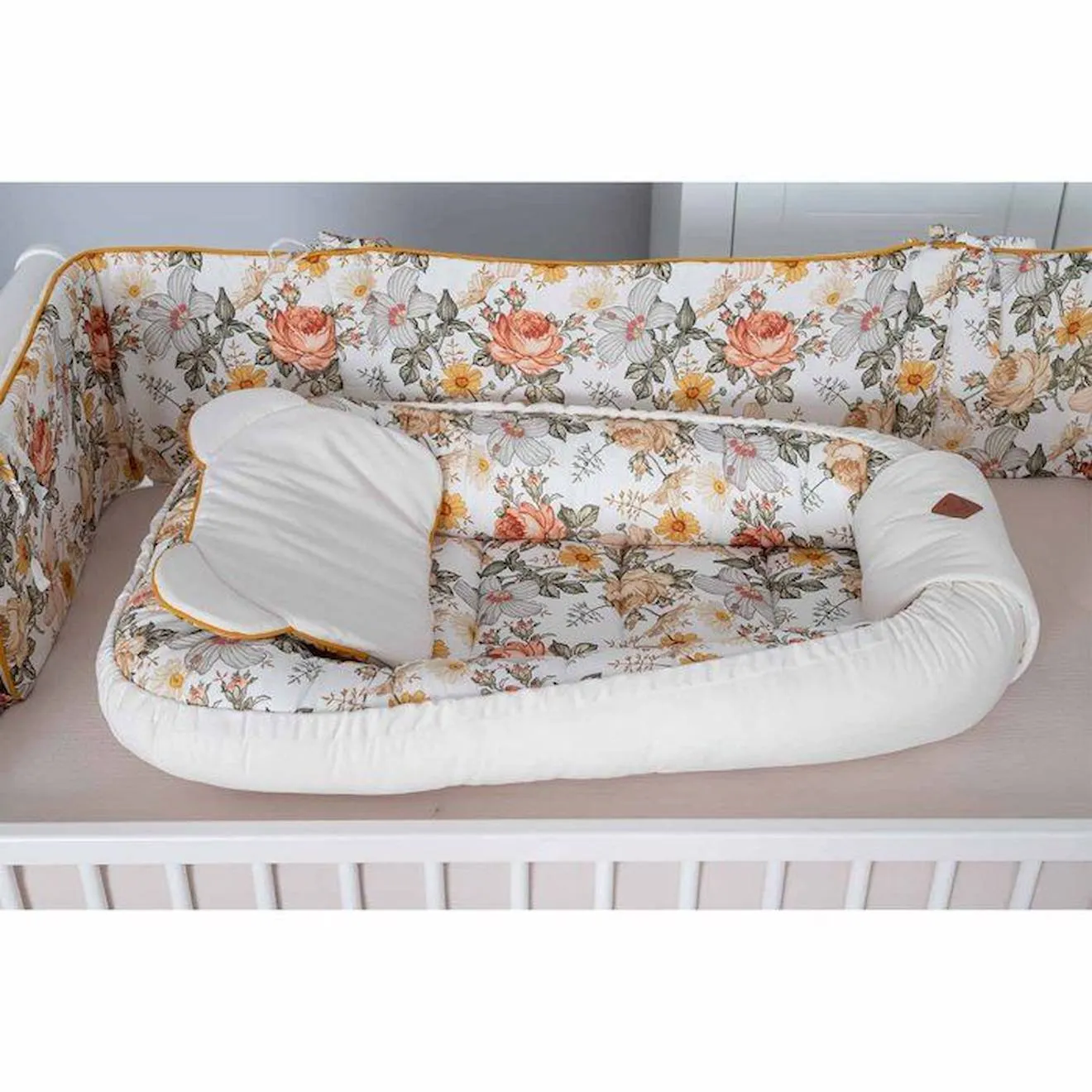 Nid bébé matelassé Néo Vintage - SEVIRA KIDS - Mixte - Blanc - 85 cm x 55 cm - De 0 à 9 mois blanc - Sevira Kids