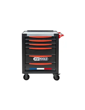 Servante d'atelier 6 tiroirs équipée de 265 outils | 824.6536F - KS Tools