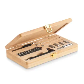 Set d'outils avec coffret en bambou - GALLAWAY - Vertlapub