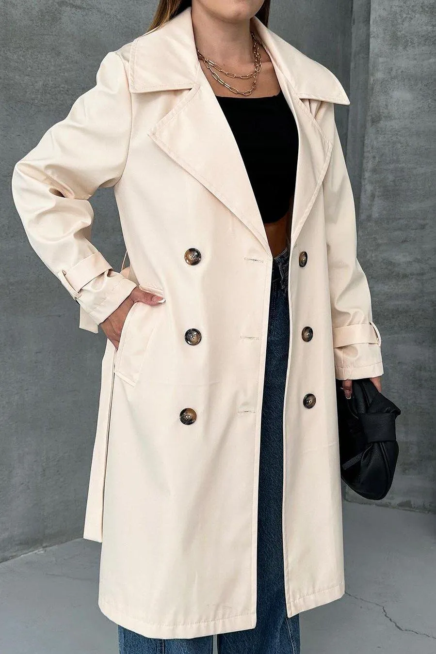 TRENCH-COAT LONG BEIGE